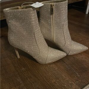 Michael Kors Sparkling Gold Heeled Boots